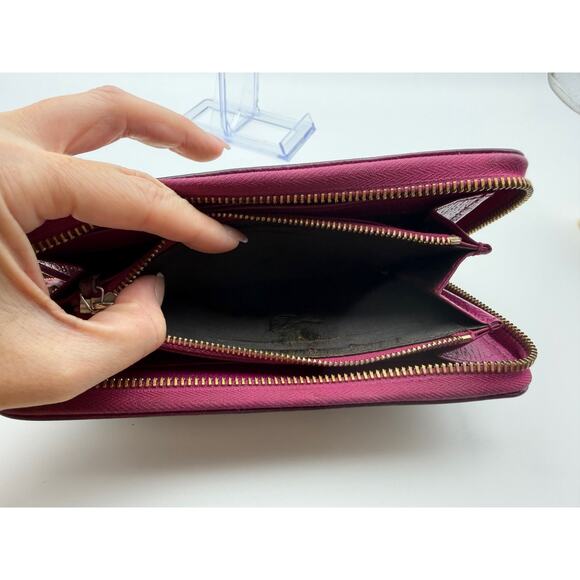 GUCCI GG Supreme Canvas Zip-Around Women's Wallet โ Pink Leather Trim | COA - Picture 10 of 15